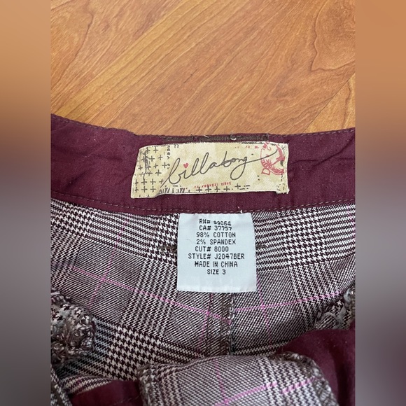 BILLABONG Pinstripe/Houndstooth Cotton Shorts - Picture 6 of 8